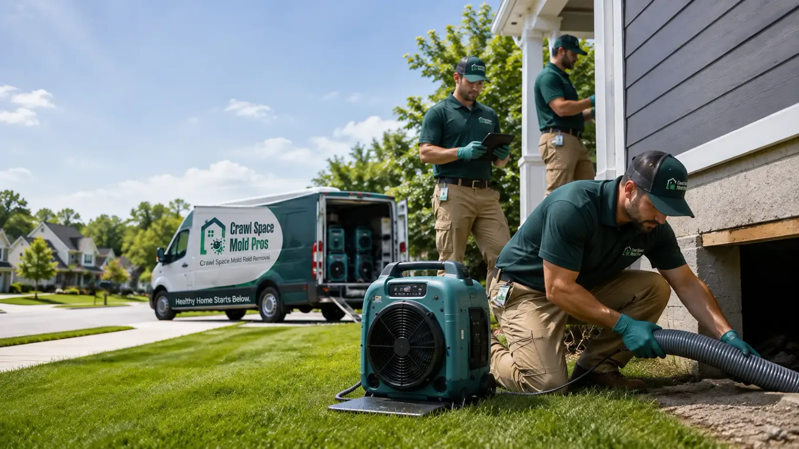 Crawl Space Mold Removal in Parlier, CA